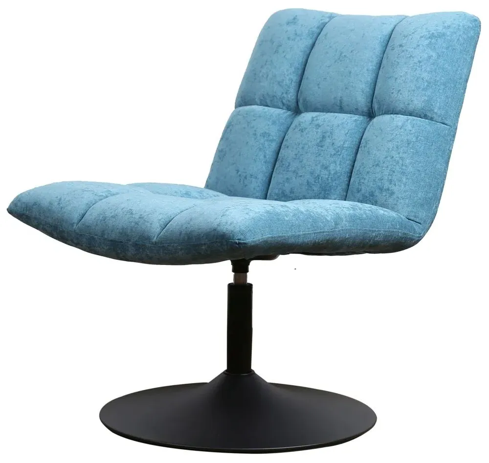 Yerevan Swivel Chair - Blue, Chenille
