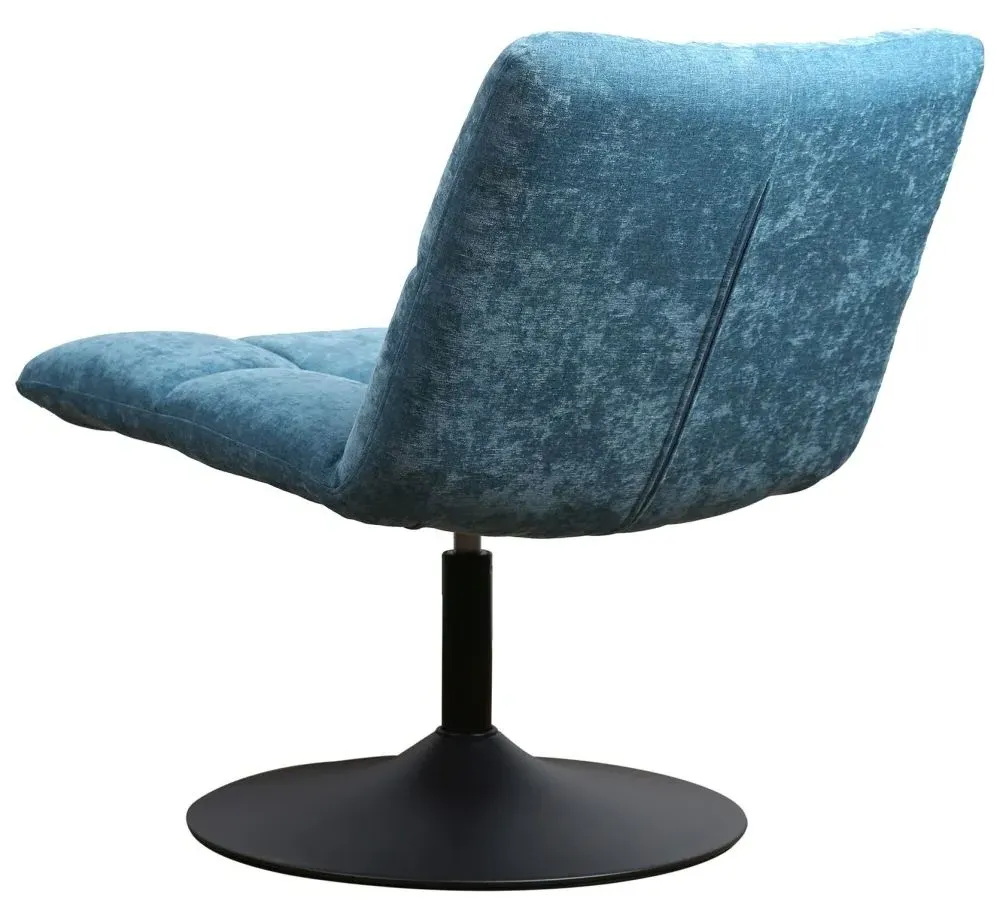 Yerevan Swivel Chair - Blue, Chenille