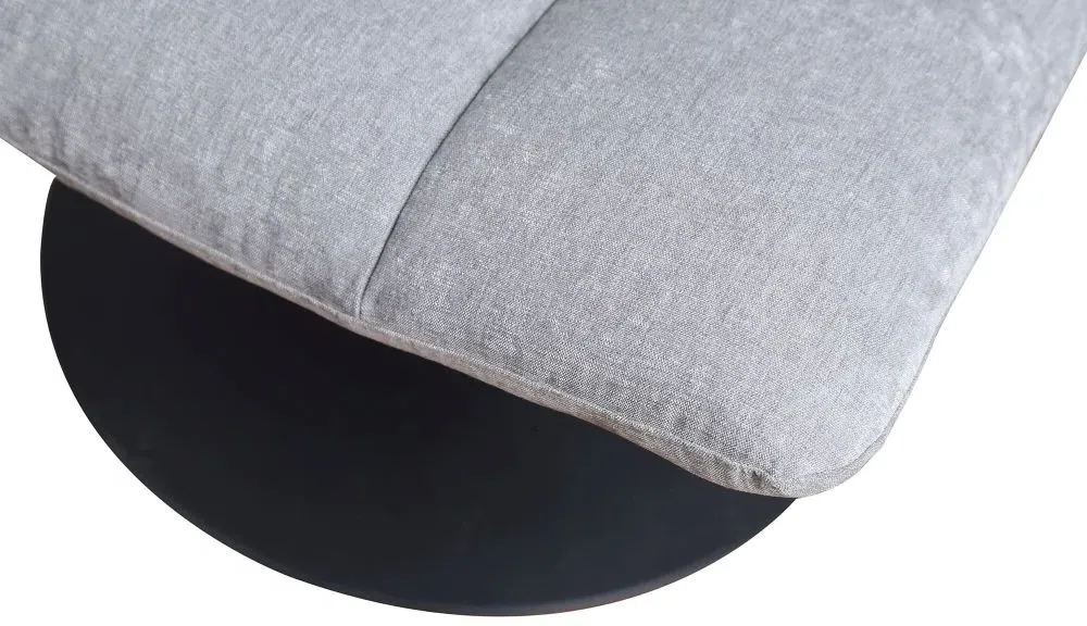 Yerevan Swivel Chair - Grey, Chenille