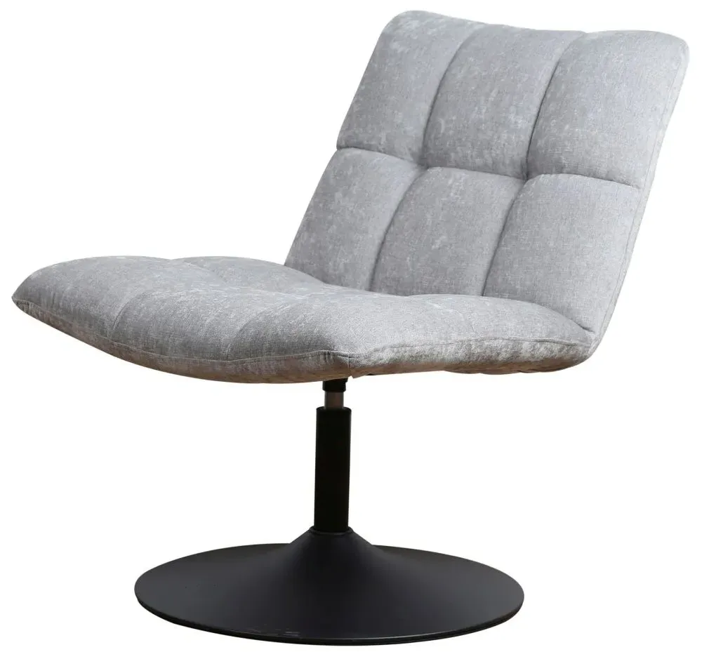 Yerevan Swivel Chair - Grey, Chenille