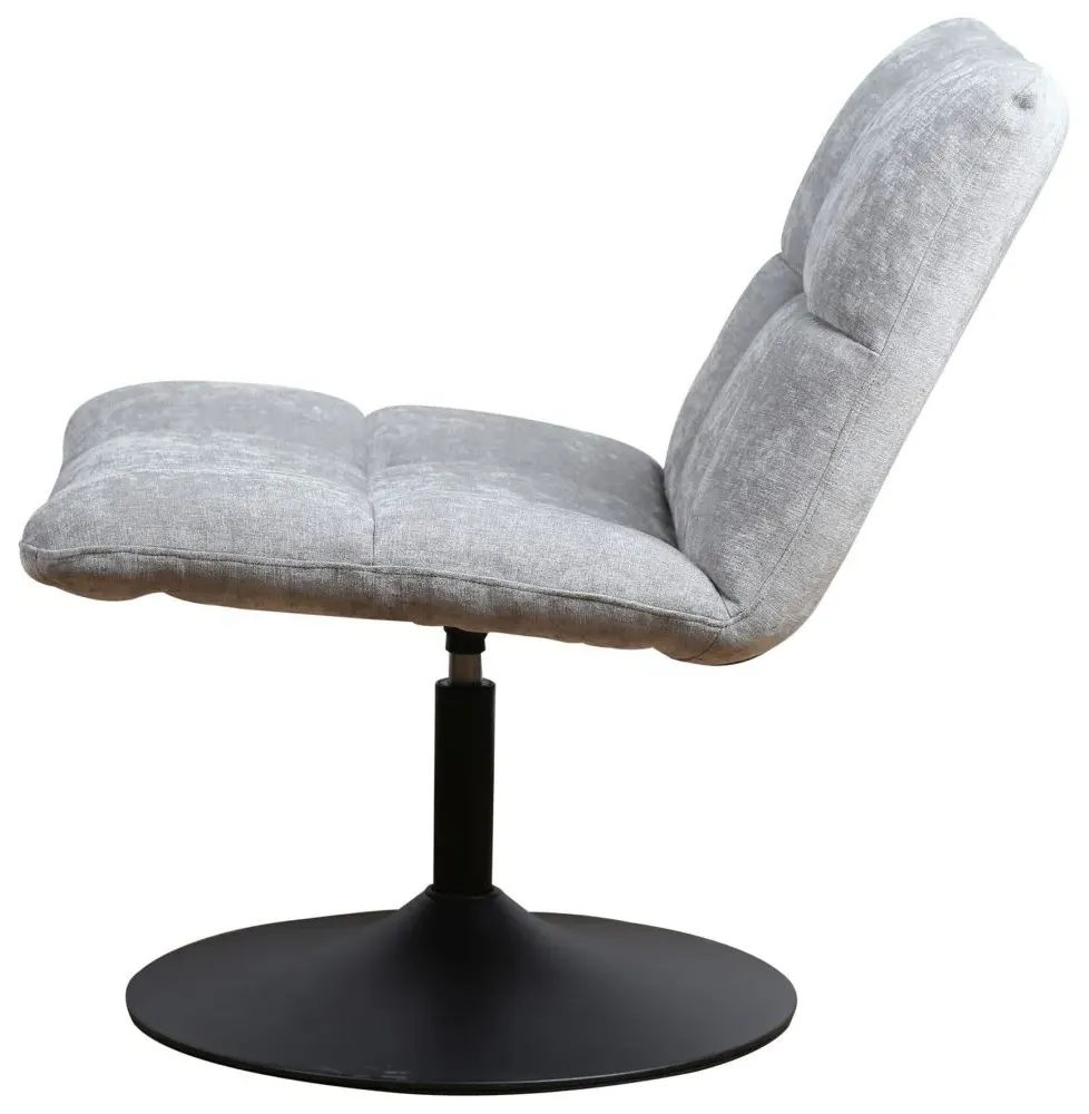 Yerevan Swivel Chair - Grey, Chenille