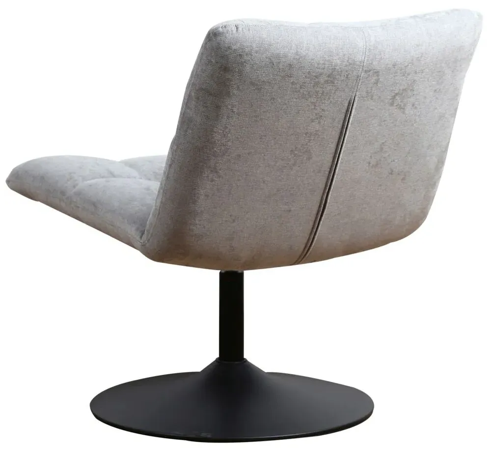 Yerevan Swivel Chair - Grey, Chenille