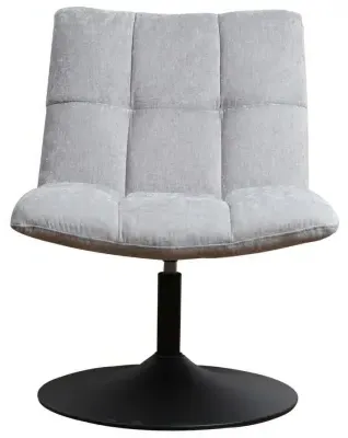 Yerevan Swivel Chair - Grey, Chenille