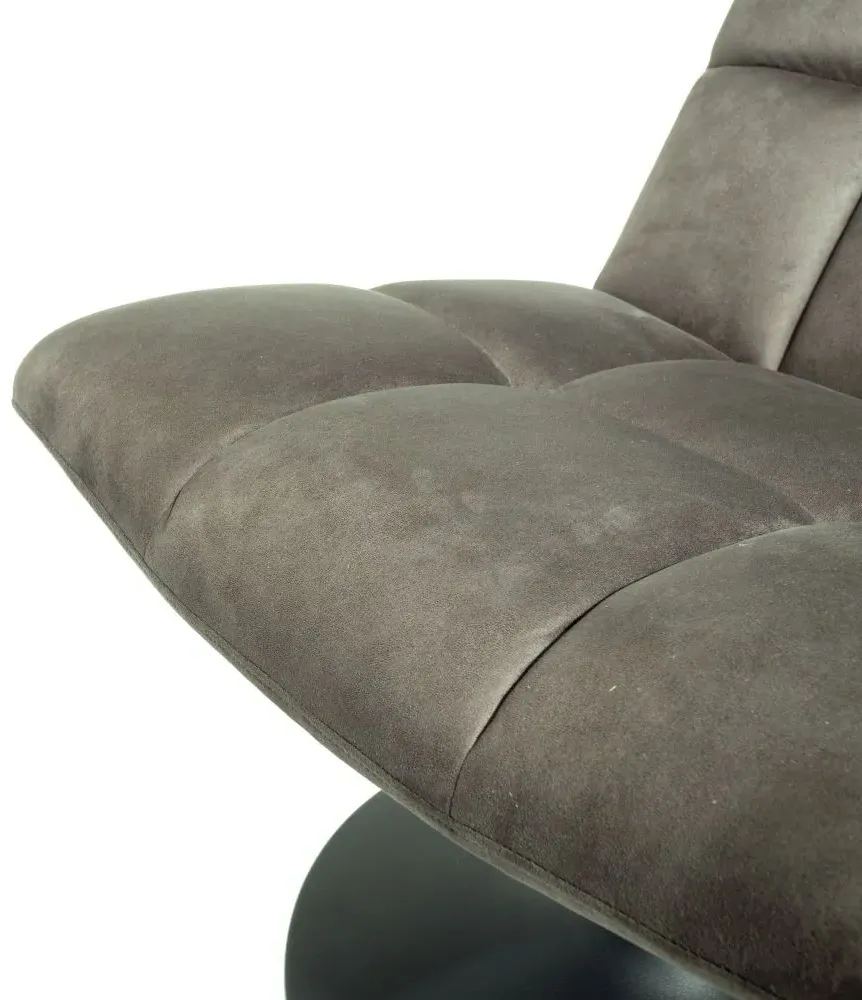Yerevan Swivel Chair - Grey, Fabric