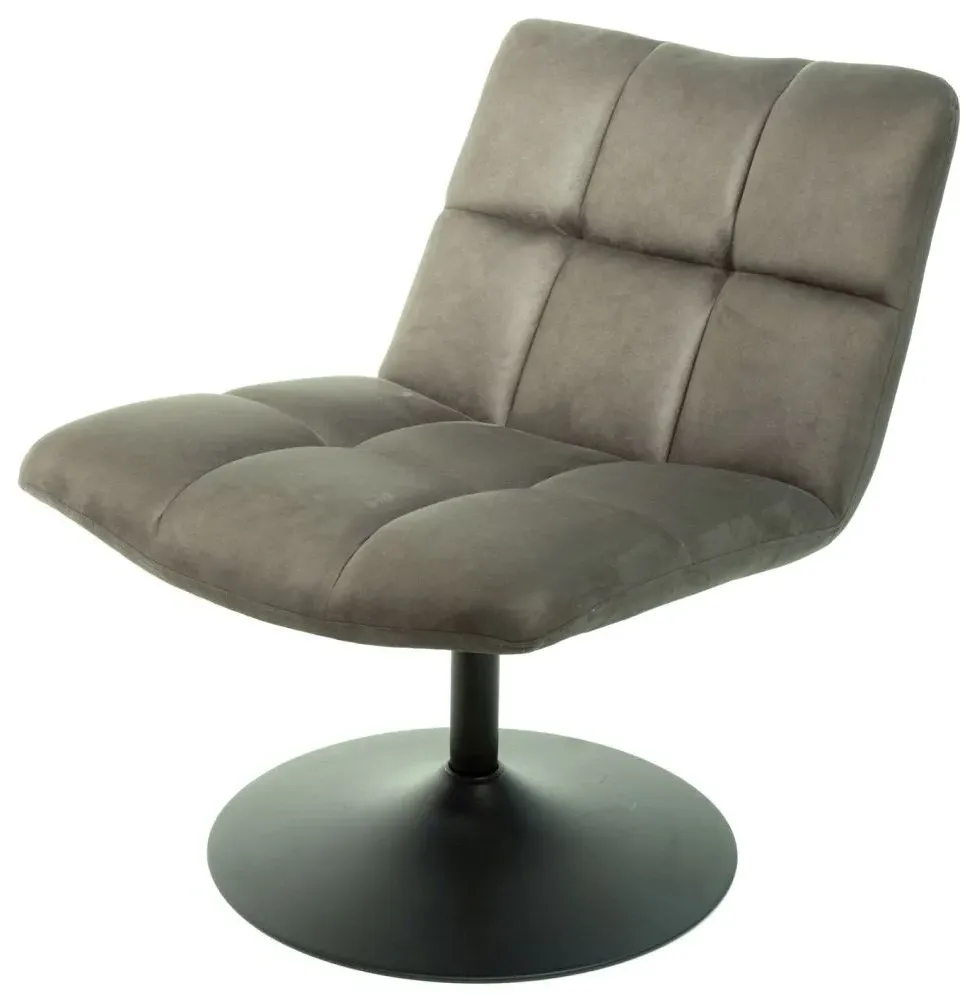 Yerevan Swivel Chair - Grey, Fabric