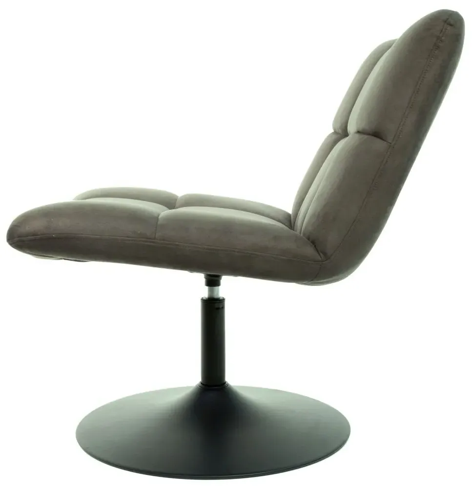 Yerevan Swivel Chair - Grey, Fabric