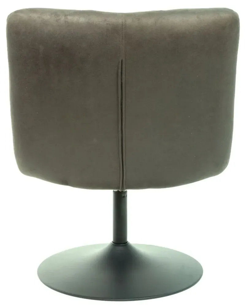 Yerevan Swivel Chair - Grey, Fabric