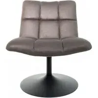 Yerevan Swivel Chair - Grey, Fabric