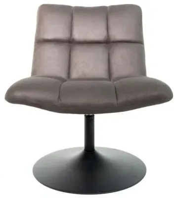 Yerevan Swivel Chair - Grey, Fabric