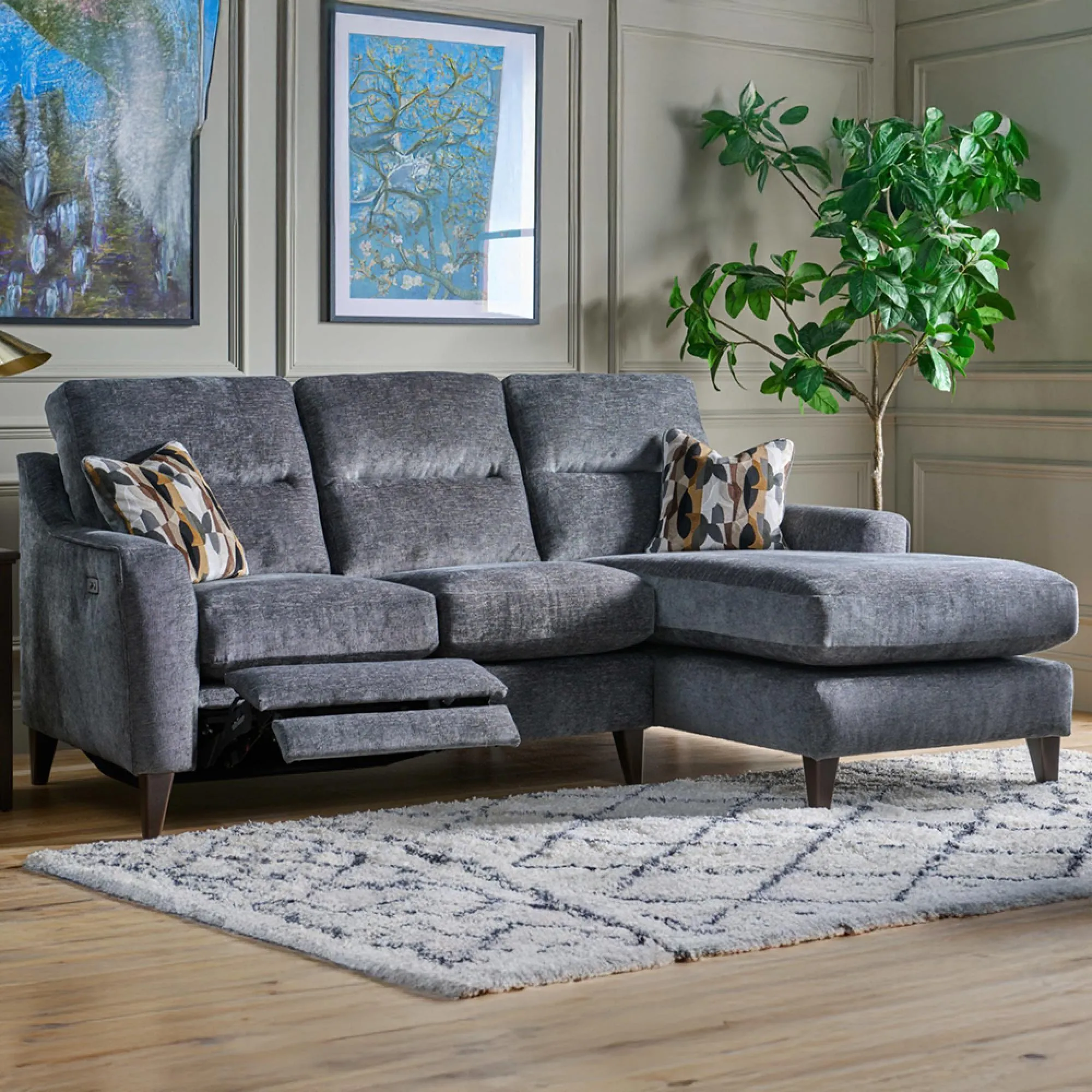 Alice Chaise Sofa LH2+RCC - Fabric