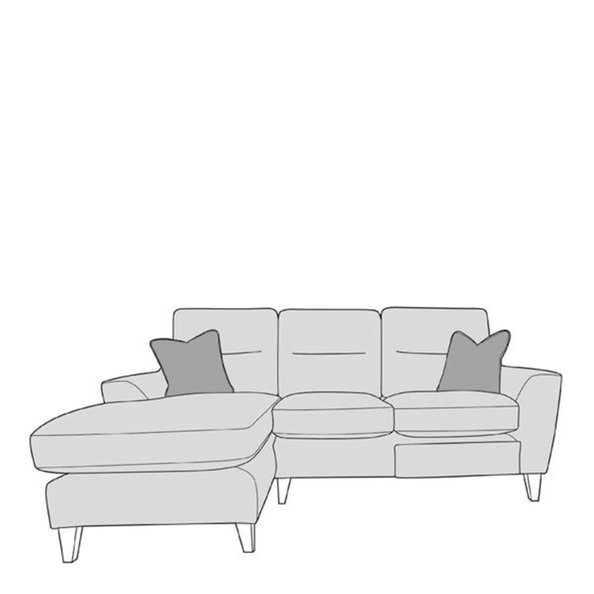 Alice Chaise Sofa LH2+RCC - Fabric