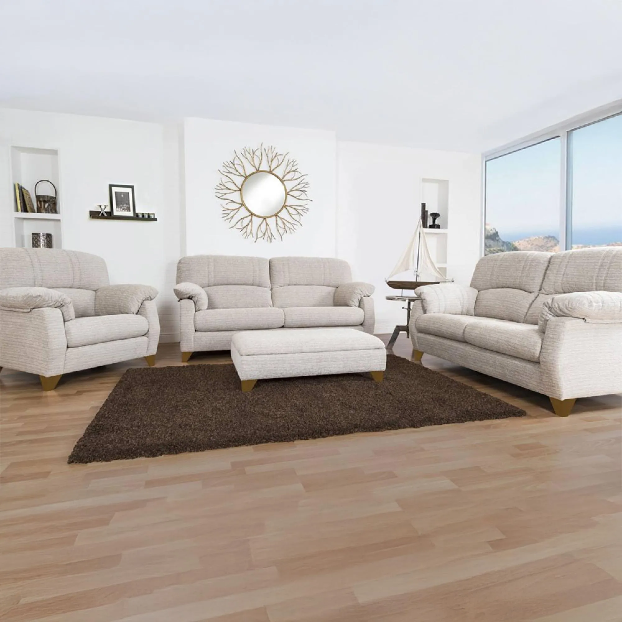 Austin 2-Seater Fabric Sofa