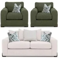 Axel 3+1+1 Seater Sofa Set - Fabric