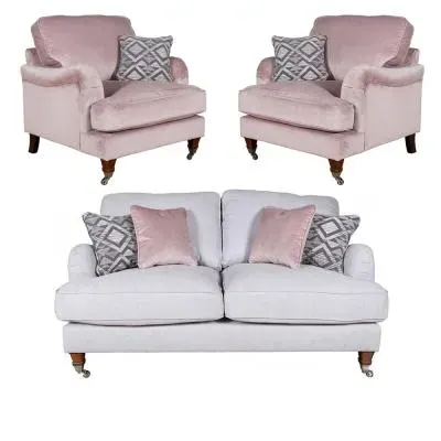 Beatrix 2+1+1 Seater Sofa Set - Fabric