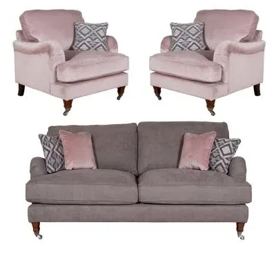 Beatrix 3+1+1 Seater Sofa Set - Fabric