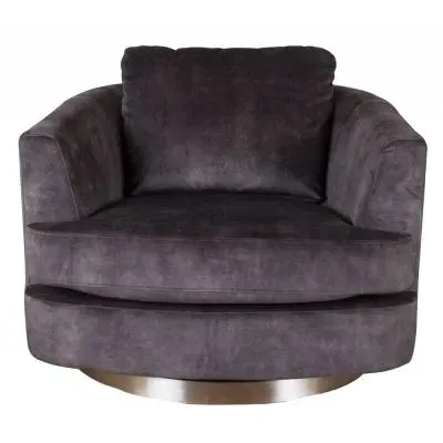 Bond Fabric Swivel Lounge Chair