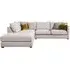 Carter Corner Sofa with Footstool - Fabric