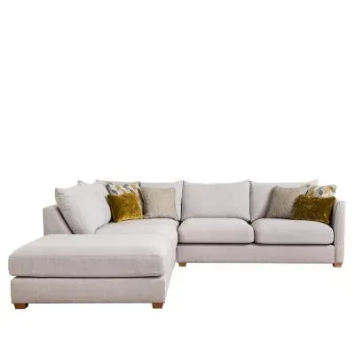 Carter Corner Sofa with Footstool - Fabric