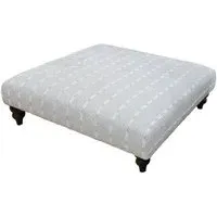 Danbury Fabric Square Footstool