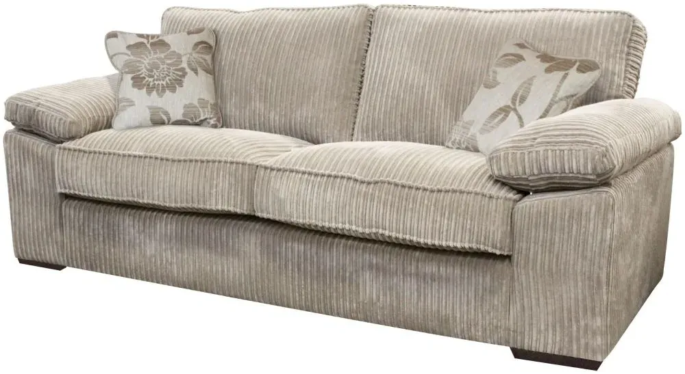 Dexter 3-Seater Fabric Sofa - Beige