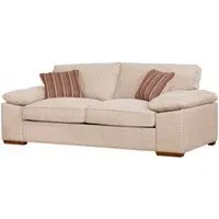Dexter 3-Seater Fabric Sofa - Beige