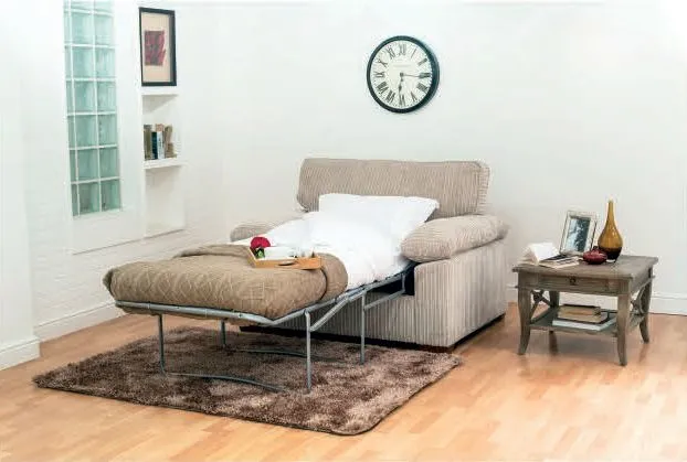 Dexter Fabric Chair Bed - Beige