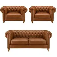 Lincoln 2+1+1 Seater Chesterfield Sofa Set