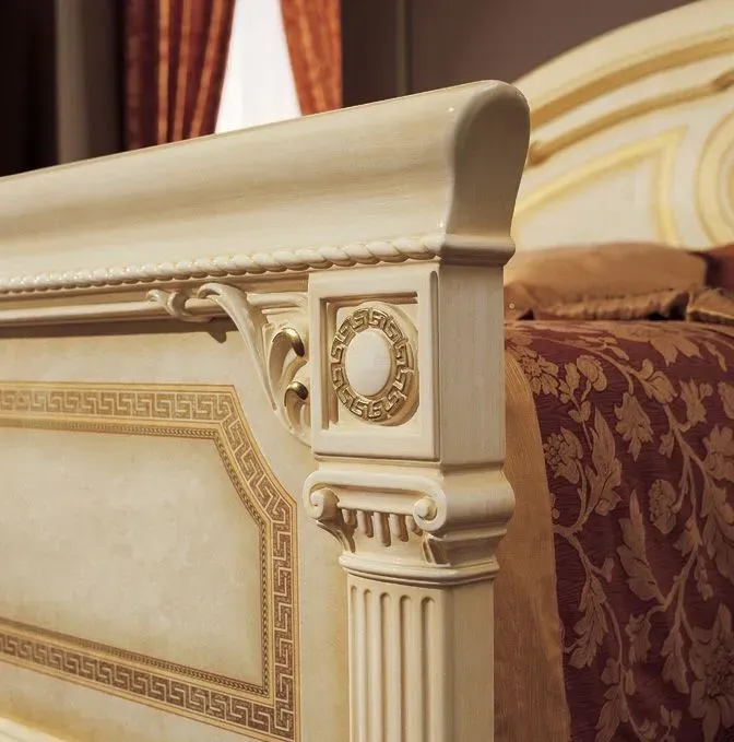 Aida King Size Bed - Ivory