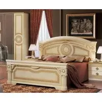 Aida King Size Bed - Ivory
