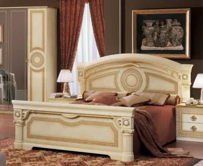 Aida King Size Bed - Ivory image