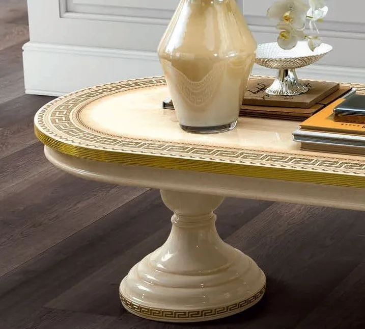 Aida Oval Coffee Table - Ivory