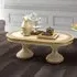 Aida Oval Coffee Table - Ivory