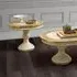 Aida Oval Lamp Table - Ivory