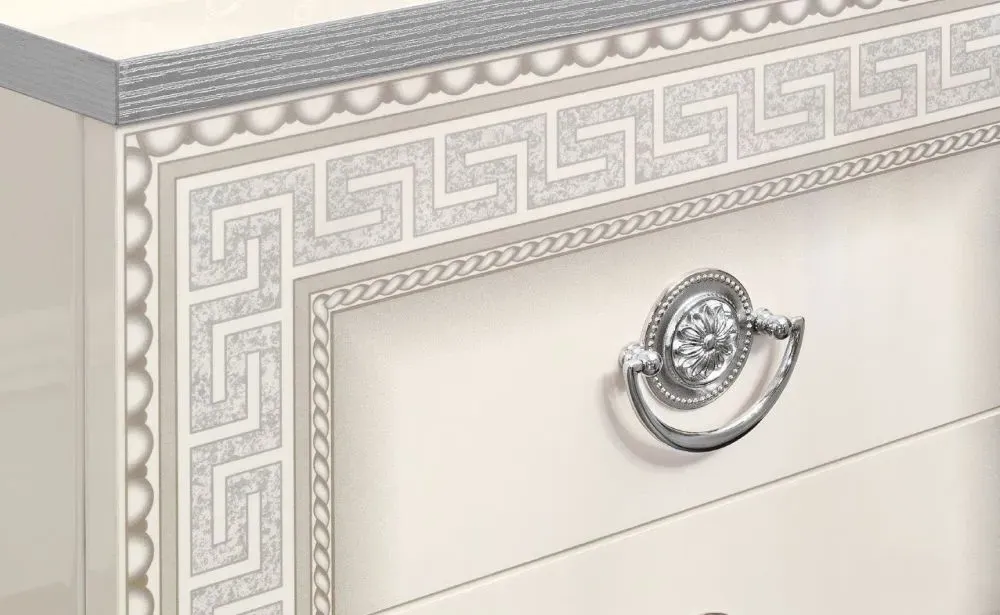 Aida Single Dresser - White