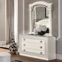 Aida Single Dresser - White