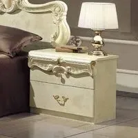 Camel Barocco 2 Drawer Bedside Cabinet - Ivory