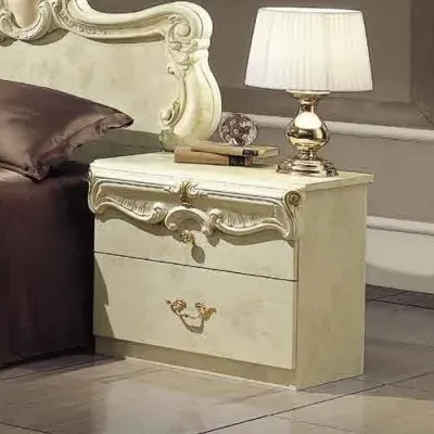Camel Barocco 2 Drawer Bedside Cabinet - Ivory image