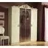 Camel Barocco 4 Door Wardrobe with Mirrors - Ivory