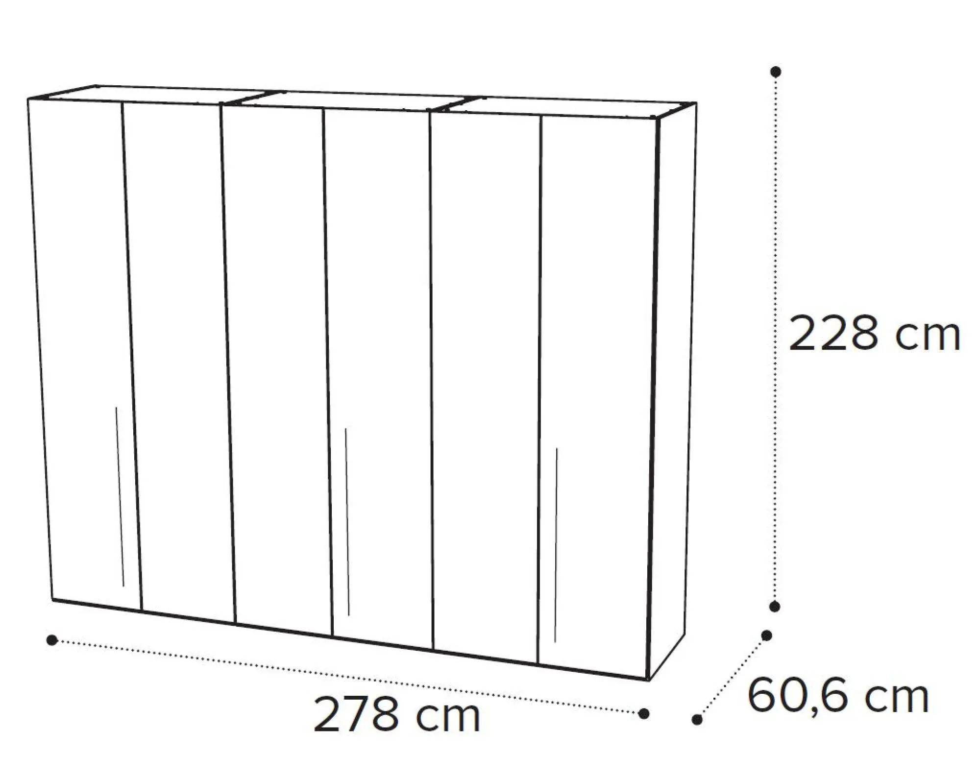 Denali 6 Door Wardrobe - Sand Birch
