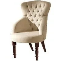 Giotto Fabric Armchair - Walnut