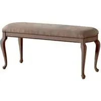 Giotto Padded Bench - Walnut