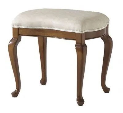 Giotto Padded Dressing Stool - Walnut image
