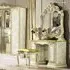 Leonardo Double Pedestal Dressing Table - Ivory, High Gloss