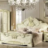 Leonardo Italian Bed - Ivory, High Gloss