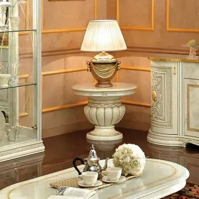 Leonardo Lamp Table - Ivory, Gold image