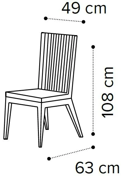 Modum Armonia Flute Fabric Dining Chair Set - Silver Birch