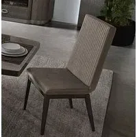 Modum Armonia Flute Fabric Dining Chair Set - Silver Birch