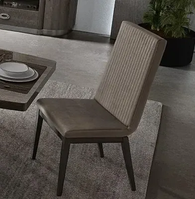 Modum Armonia Flute Fabric Dining Chair Set - Silver Birch