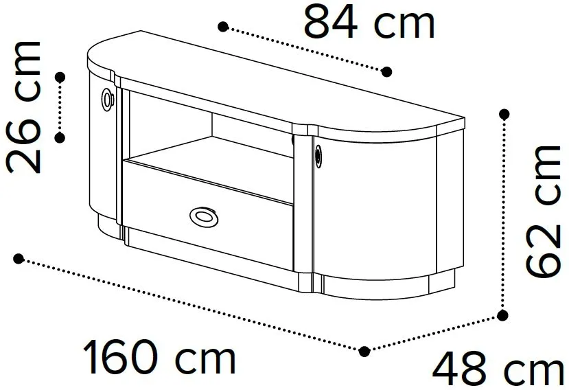 Modum Armonia TV Unit - Silver Birch