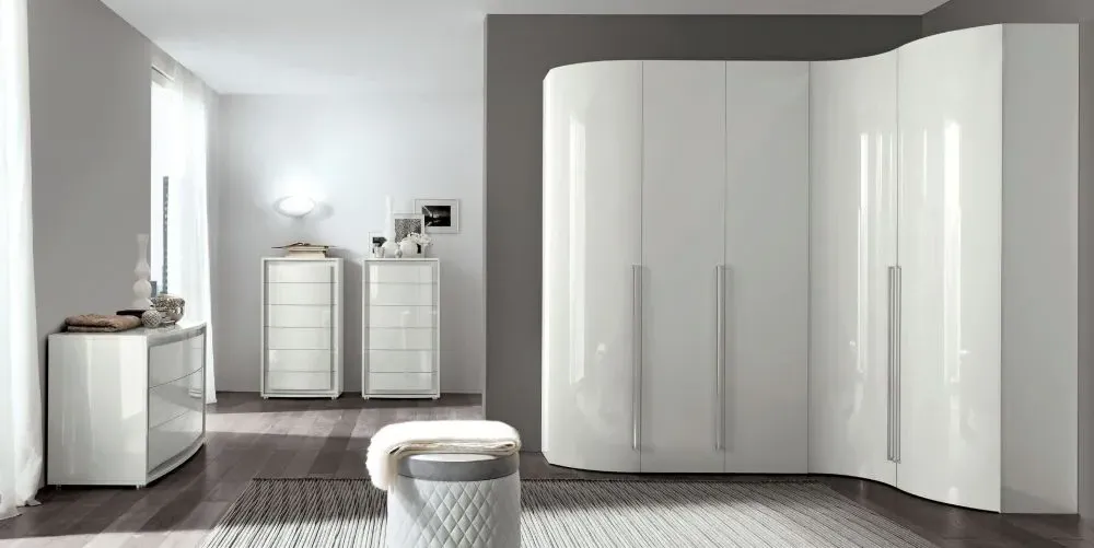 Modum Dama Bianca 6 Drawer Tall Chest - White